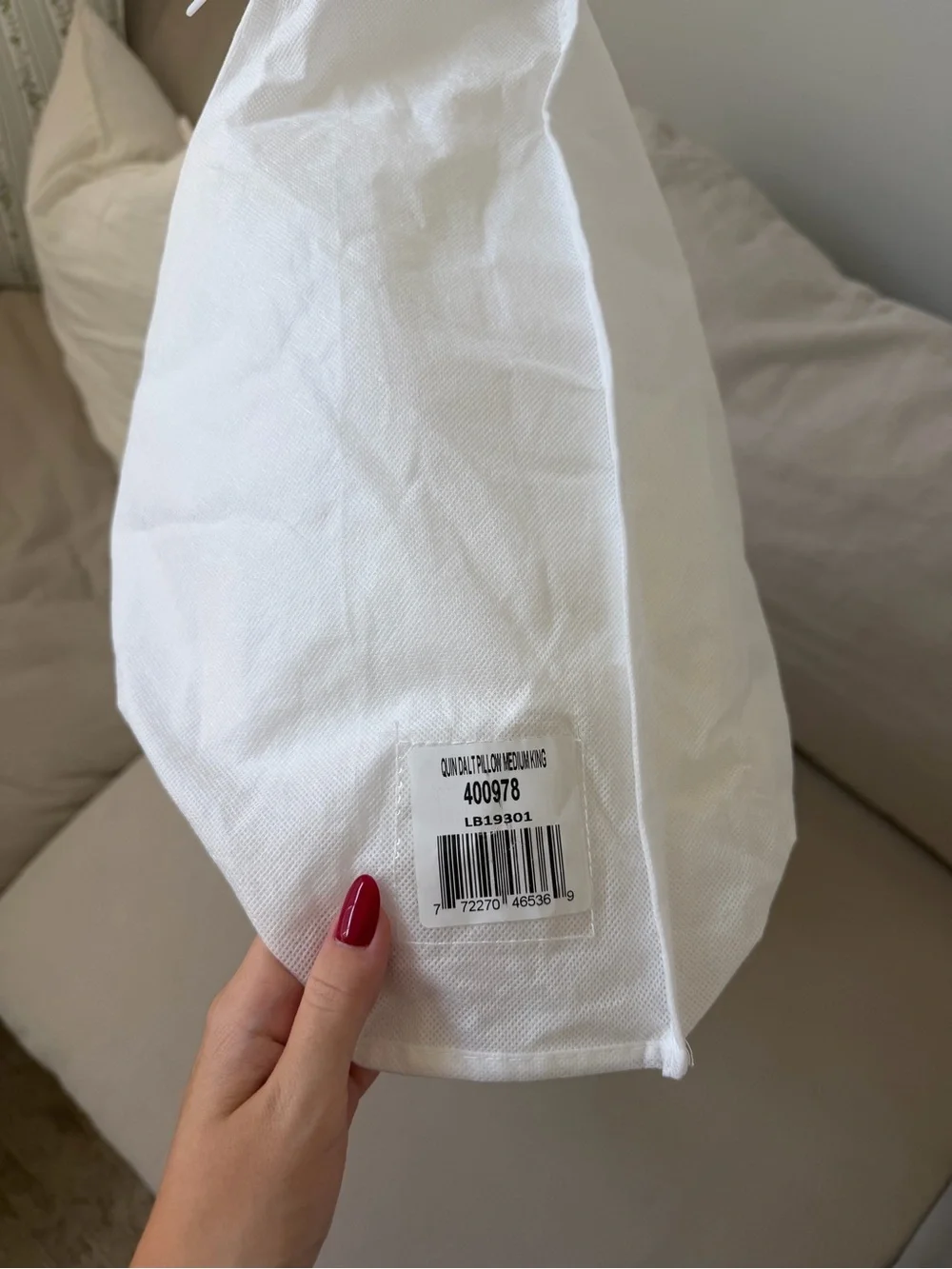 Quince Premium Down Alternative King Pillow